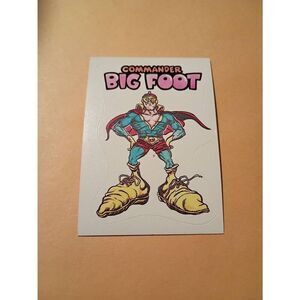 1983 General Mills Zero Heroes Trading Card Sticker Card Vintage #19